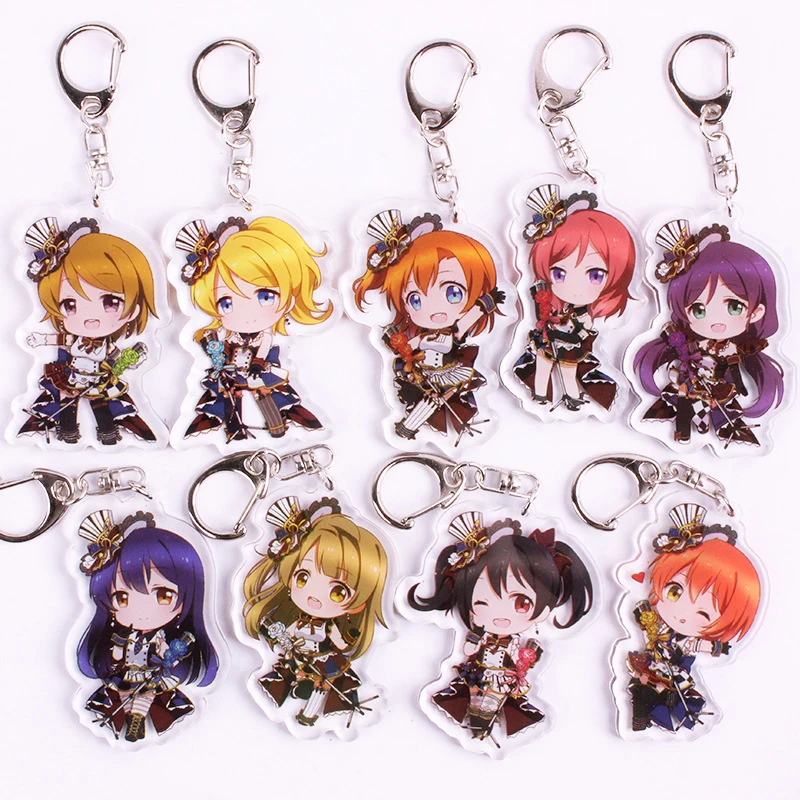 T1471 Anime  Love Live acrylic Keychain Key Ring Schlüsselanhänger Sunshine!